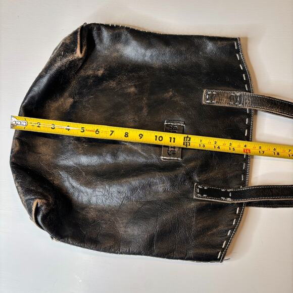 Bed Stu Skye II Women's Leather Tote Bag Handcrafted Distressed Whipstitch - Picture 10 of 12